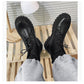 Hong Kong Style Low-top Leather Shoes Youth Casual Shoes Martin Boots - Enfance-Heureuse
