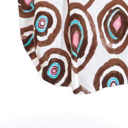 European And American Bohemian Style Printing Loose Casual Dress - Enfance-Heureuse