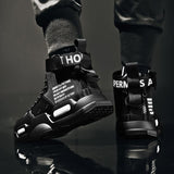 Martin Boots Motorcycle Black Work Shoes - Enfance-Heureuse