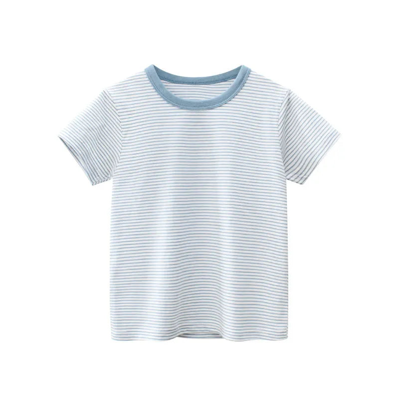 Striped Baby Clothes Bottoming Shirt - Enfance-Heureuse