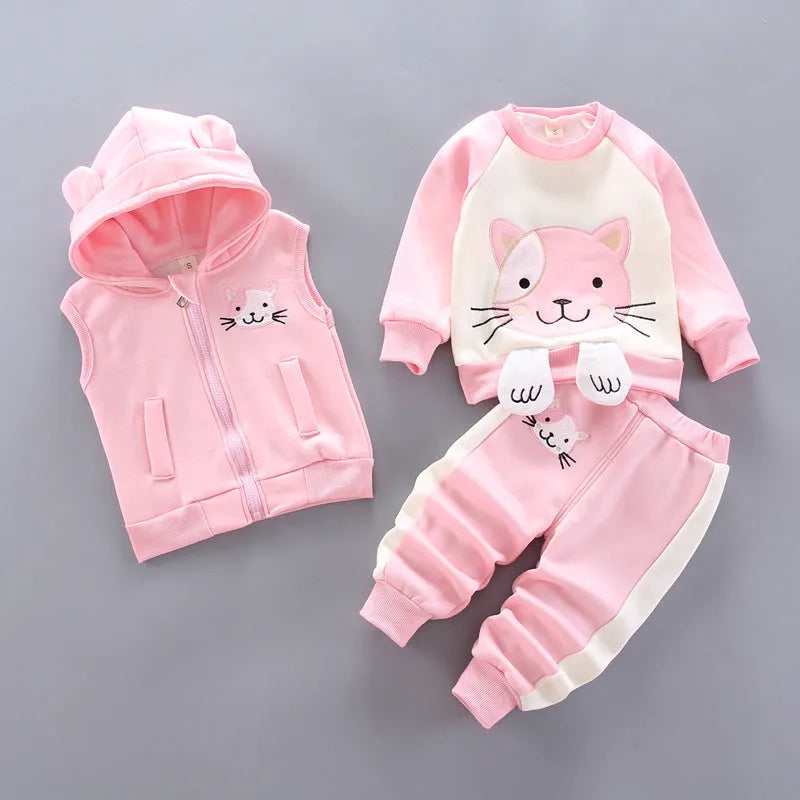 Children's Clothing Baby Three Piece Set - Enfance-Heureuse