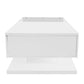 Coffee Table, High-gloss White. Side Tables, Coffee Tables With Glass And LED