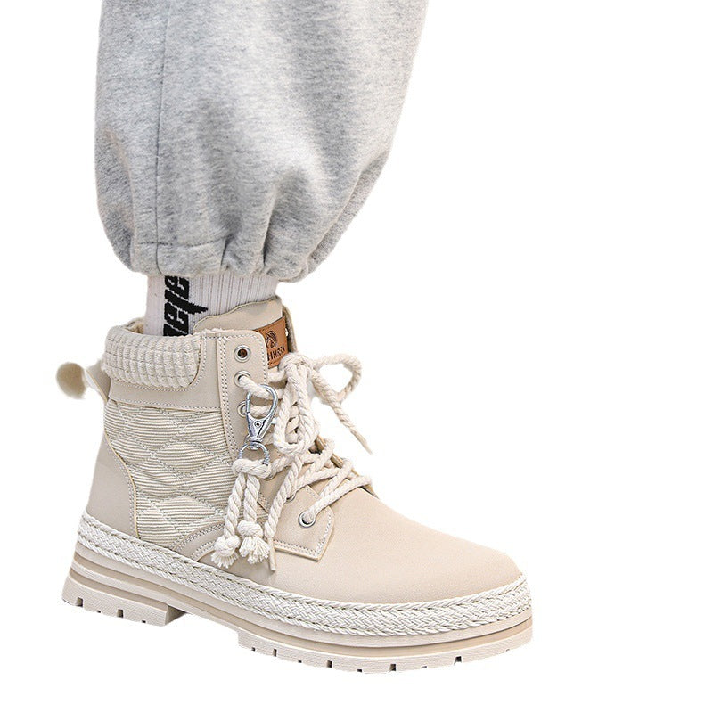 High-top Sports All-match Student Boots Platform - Enfance-Heureuse