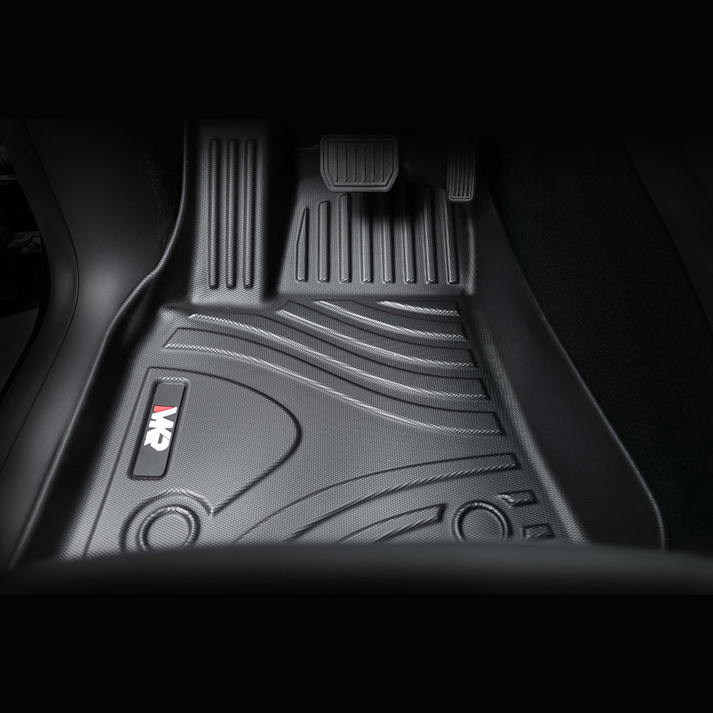 All-Weather TPE Floor Mats For Tesla Model Y 2021-2022 Model 3 2023-2025 - Waterproof, Anti-Slip, Full Coverage Car Floor Liners 6 PCS Set - Enfance-Heureuse