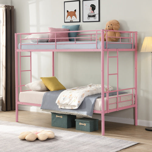 METAL BUNK BED Twin Over Twin - Enfance-Heureuse