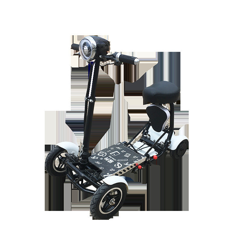 Cyungbok Folding Mini Four-wheel Adult Electric Bicycle Transport Scooter For The Elderly - Enfance-Heureuse