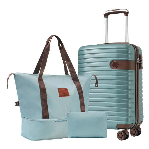 New Luggage Set With 3 ABS Hard Shells - Enfance-Heureuse