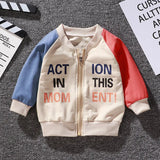 Children's Grizzly Bear Jacket Korean Baseball Uniform - Enfance-Heureuse
