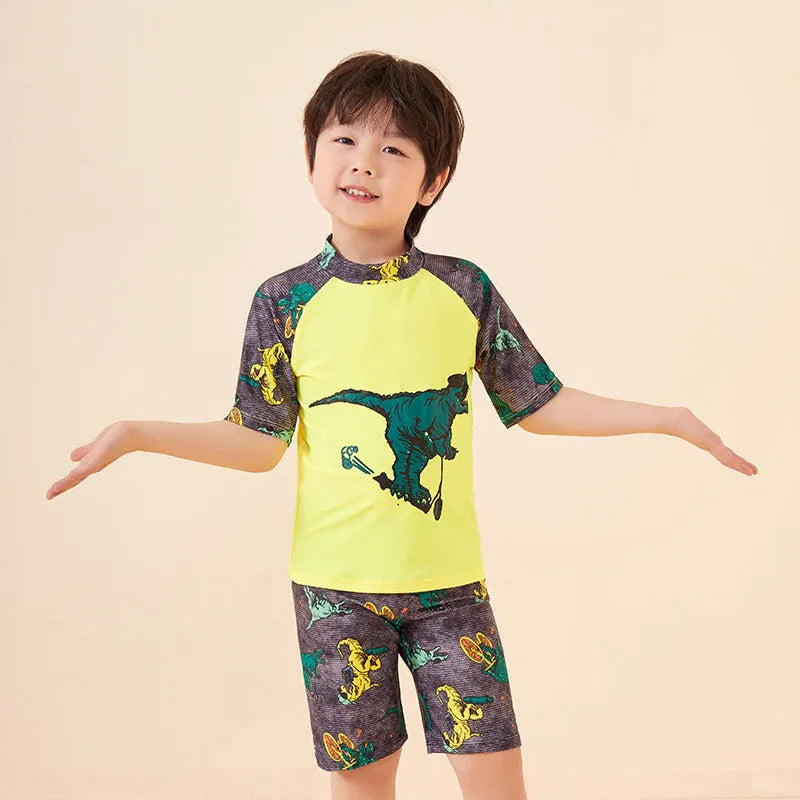 Plus Size Youth Trunks Swimming Cap Suit - Enfance-Heureuse