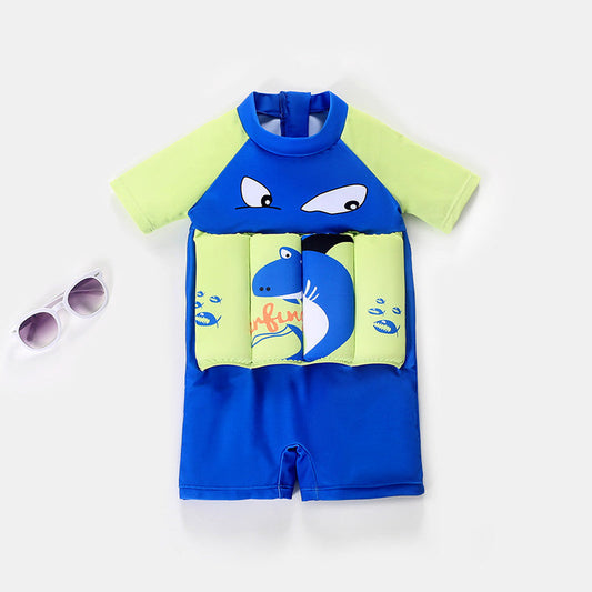 Traje de baño de flotabilidad para niños de una pieza de entrenamiento con protección solar