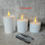 Electroplated Glass LED Electronic Candle Lights Wholesale Rechargeable - Enfance-Heureuse