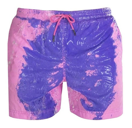 Magical Change Color Beach Shorts Summer Men Swimming Trunks Swimwear Swimsuit Quick Dry bathing shorts Beach Pant - Enfance-Heureuse