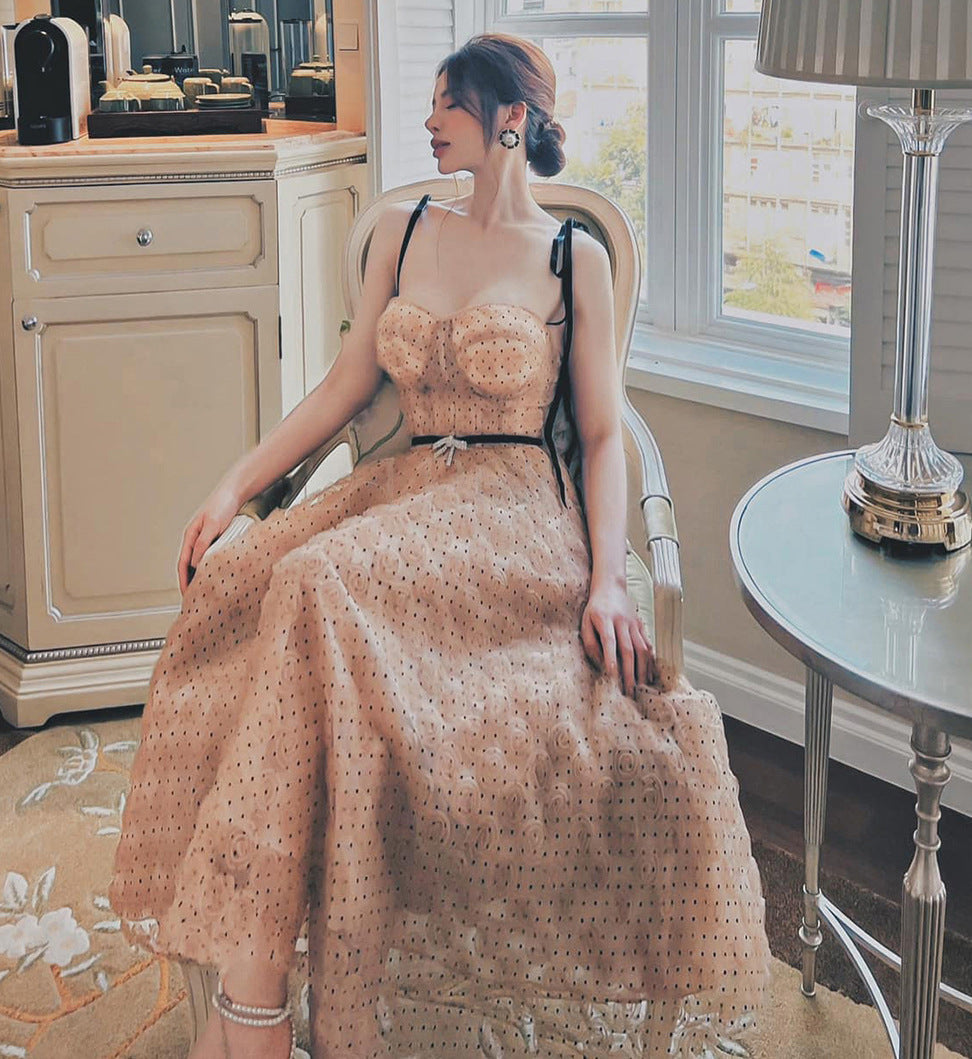 Tall And Slim Drawstring Dress - Enfance-Heureuse