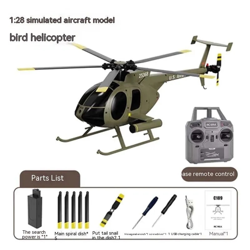 Remote Control Helicopter C189 Double Brushless Four Channels - Enfance-Heureuse