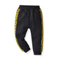 CUHK Enfants À Manches Longues Imprimé Fermeture Éclair Chemise Casual Pantalon De Sport Mis Noir Deux-Pièce Ensemble