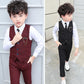 Boys Autumn Clothing Two-piece Vest Set - Enfance-Heureuse