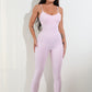 Womens Sexy Unitard One Piece Jumpsuit Spaghetti Strap Tummy Control Rompers Sleeveless Bodysuits Outfits - Enfance-Heureuse