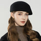 Autumn And Winter Retro Style Feather Decorative Wool Beret