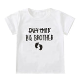 Boys And Girls Short Sleeve Children's Round Neck White T-shirt - Enfance-Heureuse