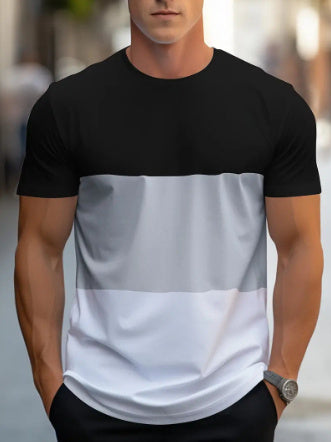 Outdoor Sports and Leisure Color Matching T Sleeve Mens Suit - Enfance-Heureuse