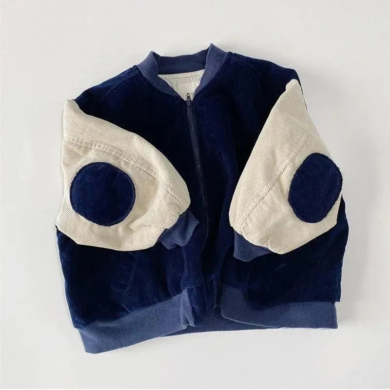 Corduroy Jacket New Trendy Autumn Men's Baseball Uniform Women - Enfance-Heureuse