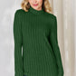 Basic Bae Full Size Ribbed Mock Neck Long Sleeve T-Shirt - Enfance-Heureuse