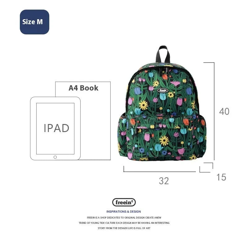 Original Niche Printed Backpack For Women - Enfance-Heureuse