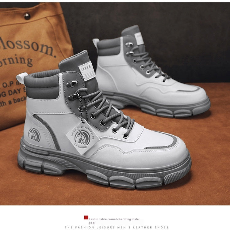 Men's Casual Trend High Top British Style Martin Boots - Enfance-Heureuse