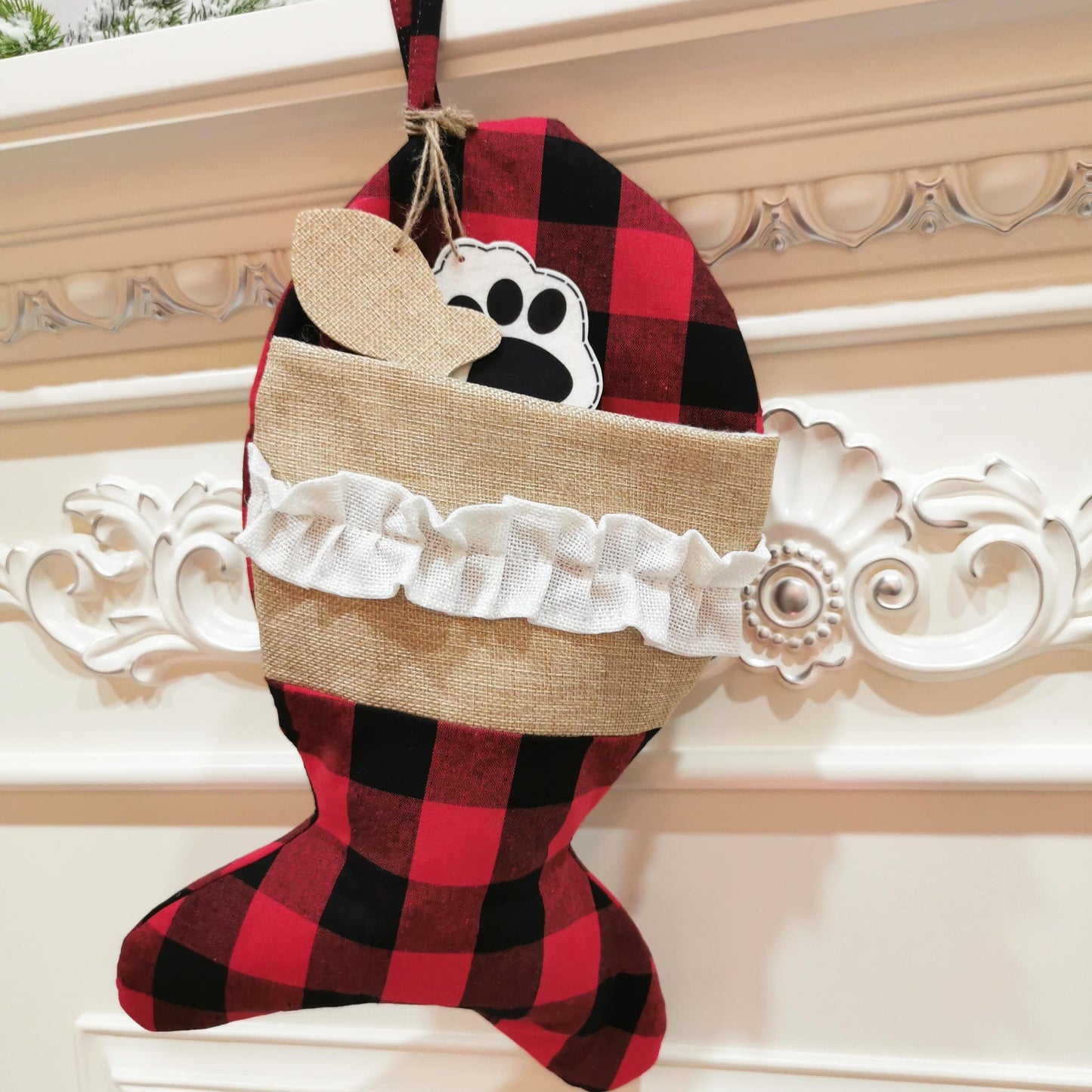 Christmas Ornament Christmas Socks Gift Bag - Enfance-Heureuse