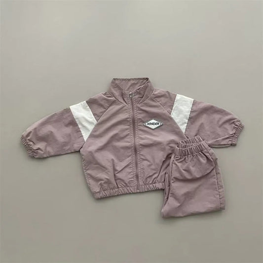 Sport Cardigan Suit Stand Collar Long-sleeve Zipper Suit - Enfance-Heureuse