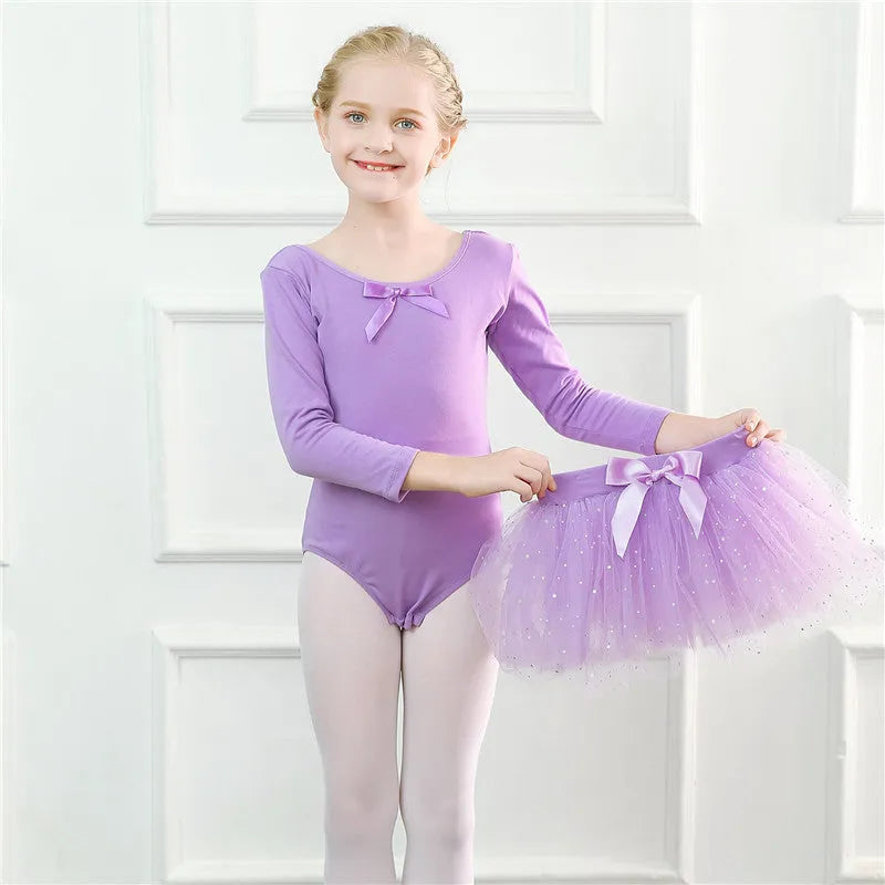 Children's Dance Clothes Summer Girls Tutu Dance Costumes - Enfance-Heureuse