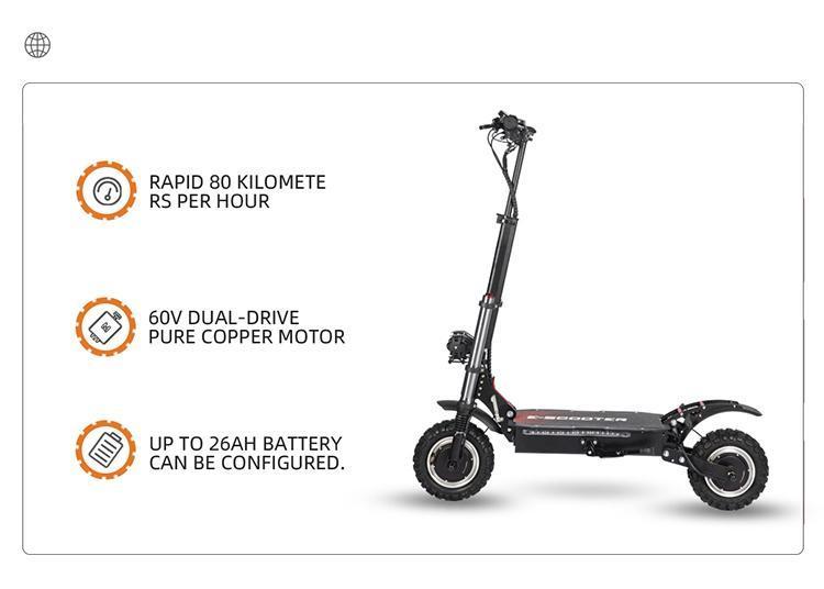 High Safety Level Two-wheeled Intelligent Balance Electric Long-range Electric Off-road Scooter - Enfance-Heureuse