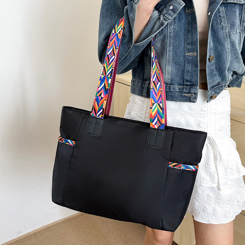 Women's Oxford Cloth Bag Portable And Fashion Shoulder Bag - Enfance-Heureuse