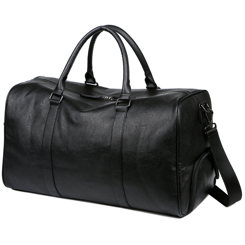 European And American Men's Leather Retro Handbag Large Capacity - Enfance-Heureuse