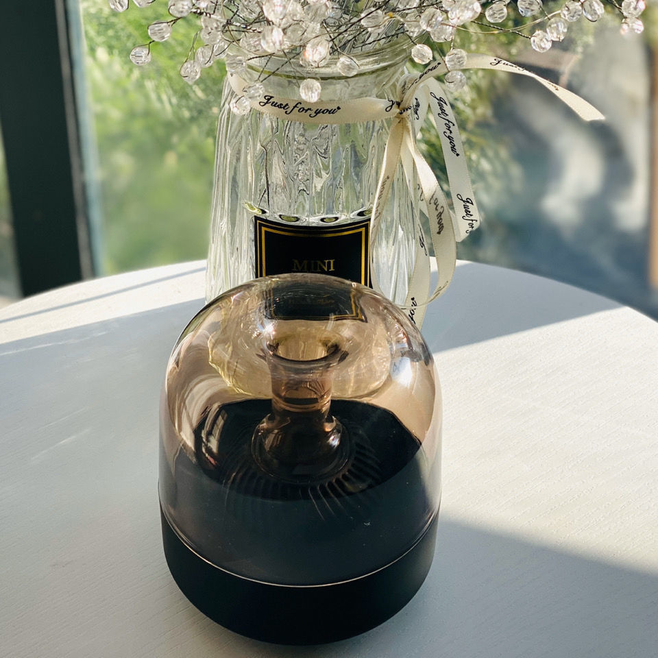 Altavoz de cristal azul para ordenador de escritorio MINI Bass