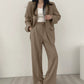 Korean Style Casual Suit Set Women - Enfance-Heureuse