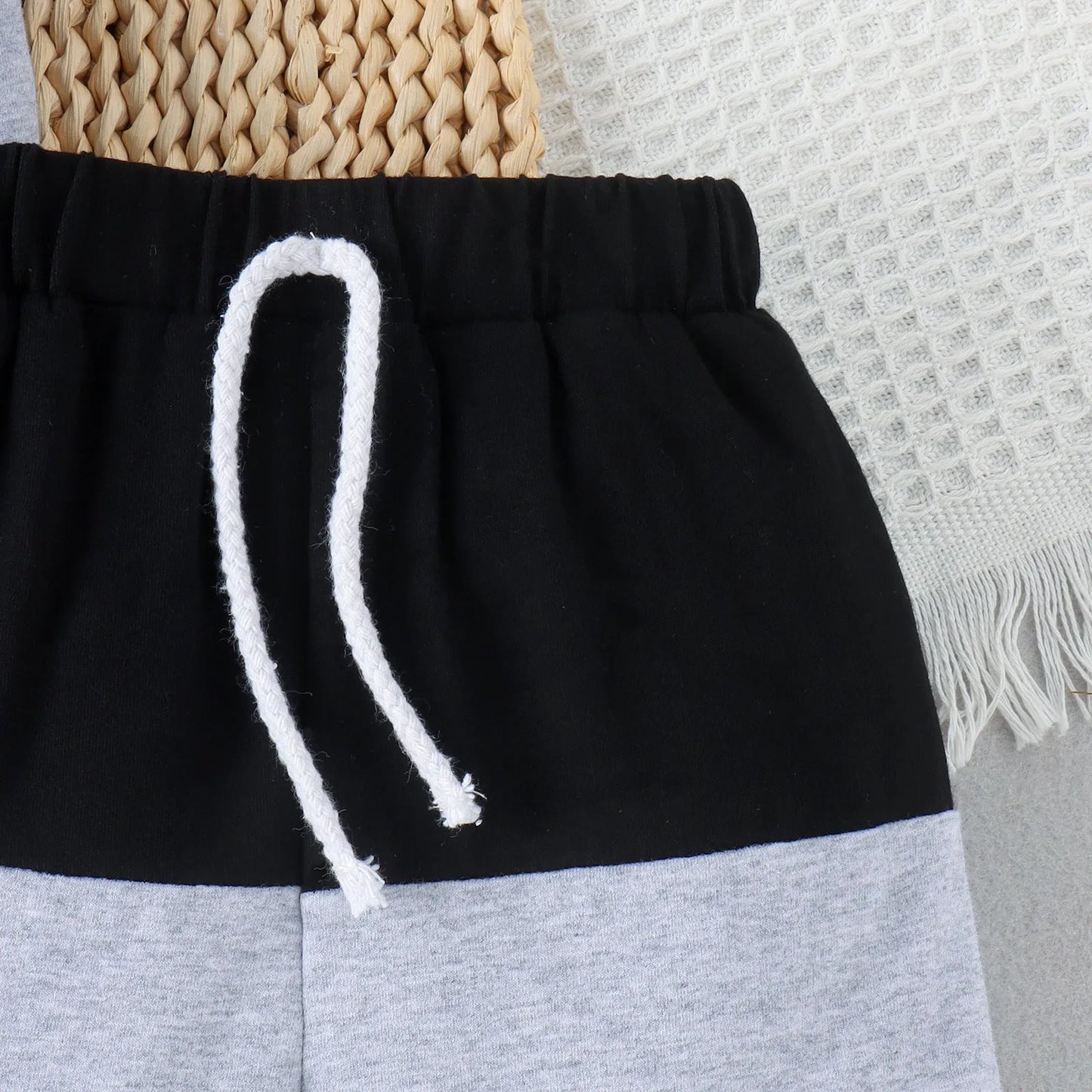 Spring And Summer Boys' Multicolor Stitching Round Neck Short-sleeved - Enfance-Heureuse