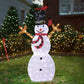 Lighted Snowman Christmas Yard Decorations, Pre-lit Snowman And Birds With 170 LED White Lights And Stakes For Xmas Outdoor Holiday Indoor Decor Lighted Holiday Displays - Enfance-Heureuse
