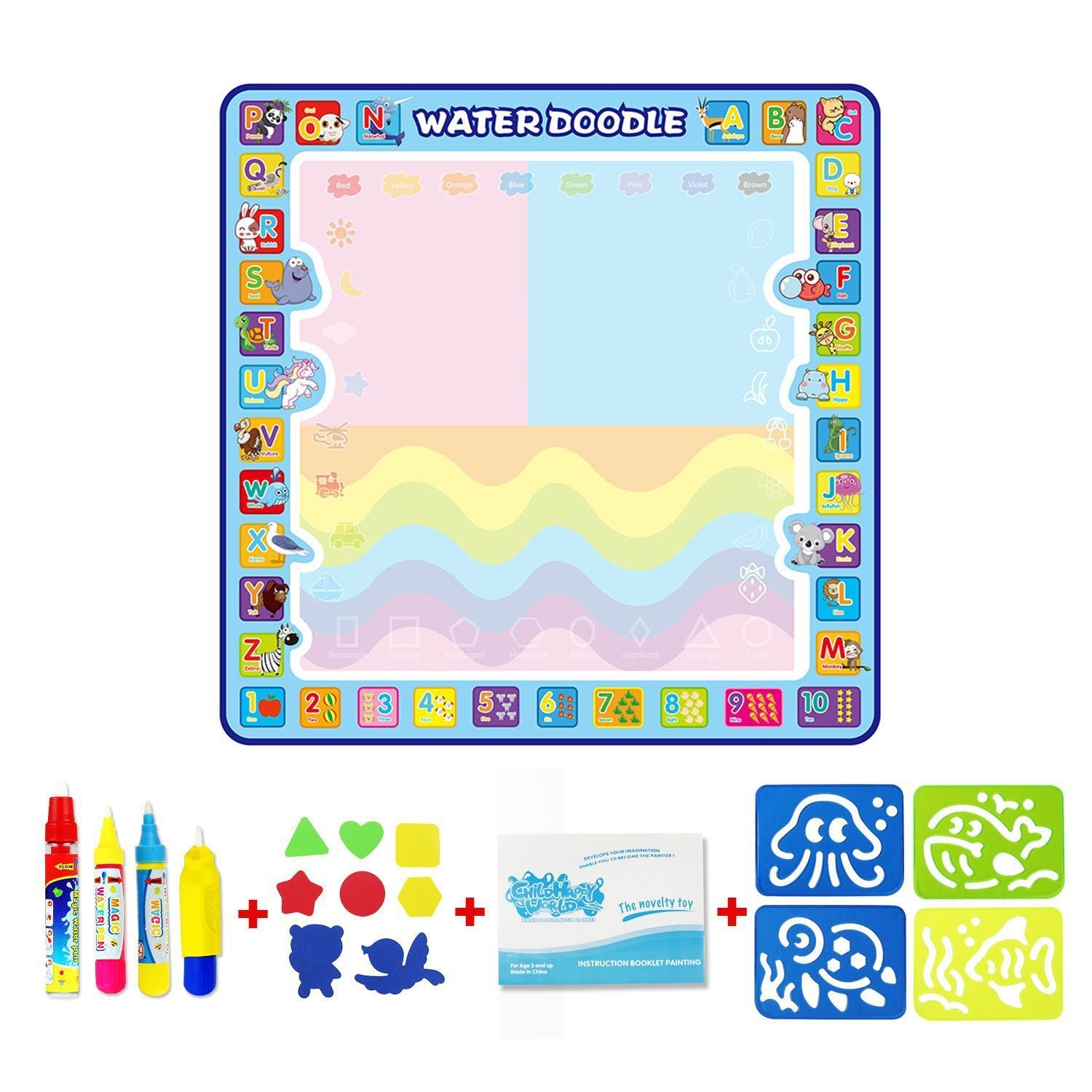 Puzzle Graffiti Writing Color Painting Pad - Enfance-Heureuse