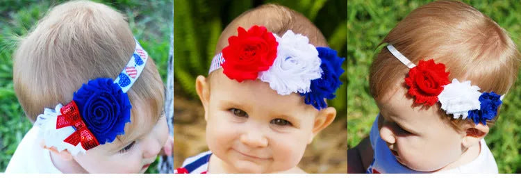 Children's Striped Rose Headband - Enfance-Heureuse