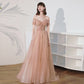 One Shoulder Slim Fairy Aura Light Gauze Bridesmaid Dress - Enfance-Heureuse