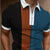 Men's Casual Short Sleeve Zip Print Polo Shirt - Enfance-Heureuse