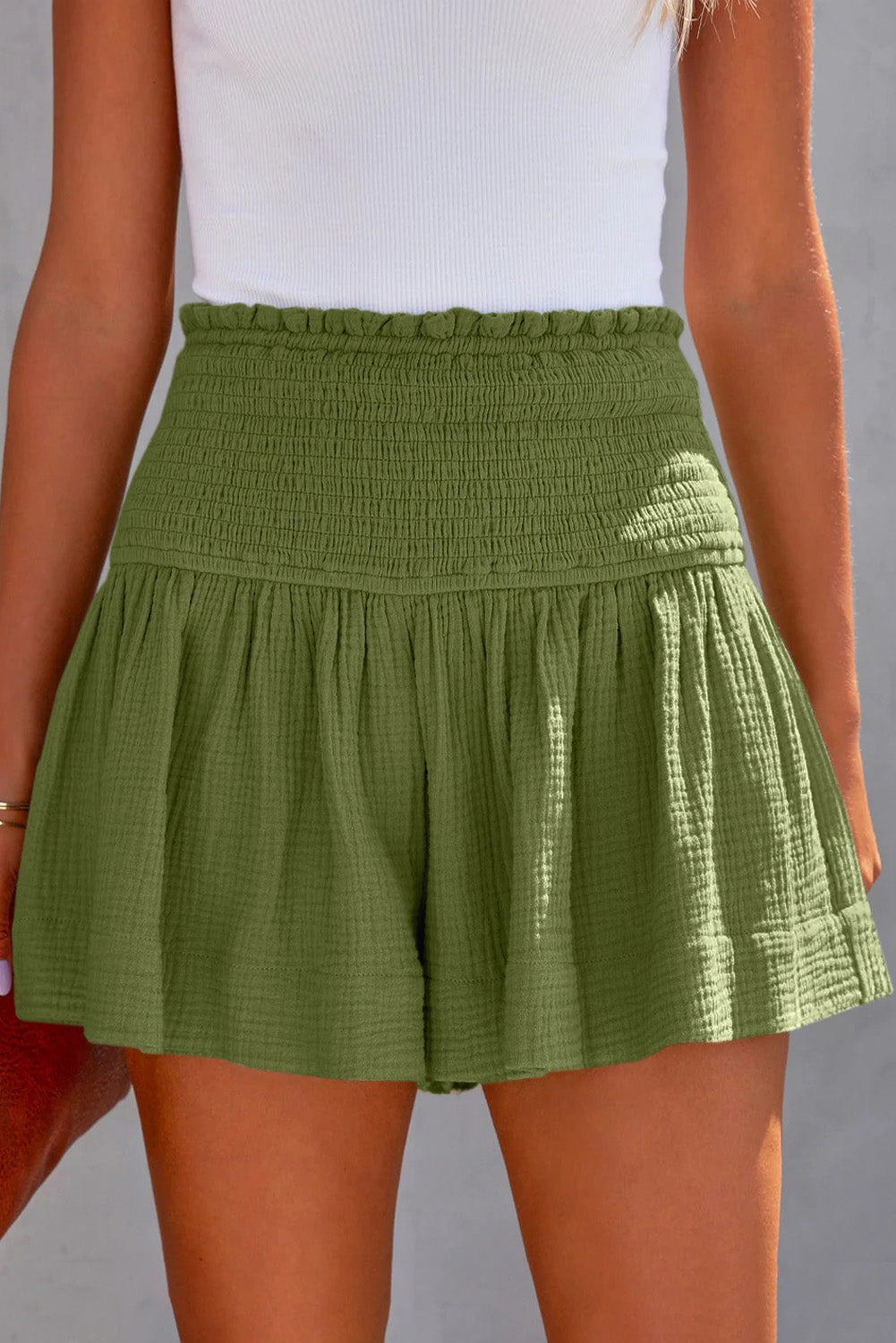 Smocked Waistband Shorts - Enfance-Heureuse