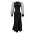 French Style Square Collar Long Dress For Women Hepburn Style Elegant Socialite Mesh Puff Sleeve Fishtail Dress - Enfance-Heureuse