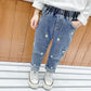 Spring And Autumn Casual Girls Jeans Fashionable Trousers - Enfance-Heureuse