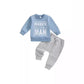 Children's Printing Letter Pullover Sweatshirt Suit - Enfance-Heureuse