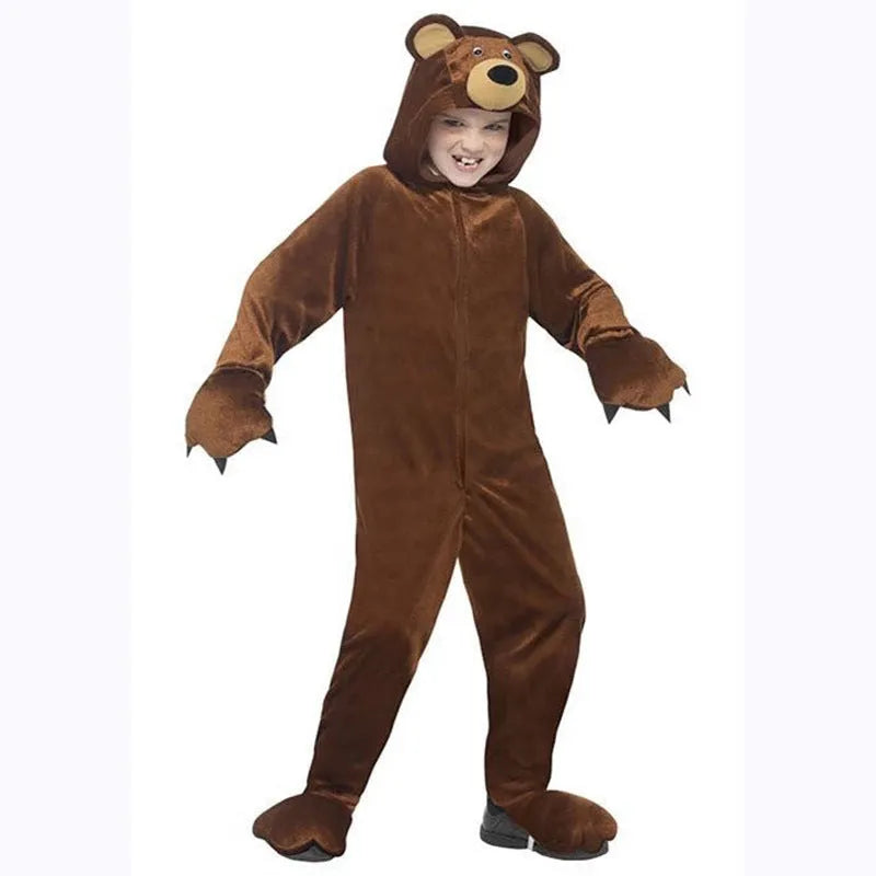 Children's Animal Brown Bear Modeling Costume Props - Enfance-Heureuse