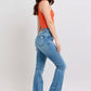 Judy Blue HW Tummy Control Vintage Wash Side Slit Slim Boot Jeans