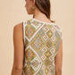Annie Wear Ethnic Woven Jacquard Tie Front Vest - Enfance-Heureuse
