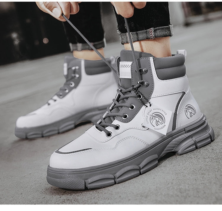 Men's Casual Trend High Top British Style Martin Boots - Enfance-Heureuse